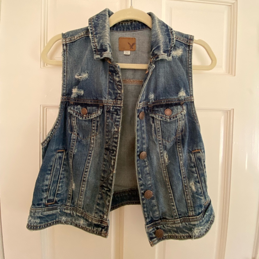 American Eagle Denim Vest, Women’s Size Medium